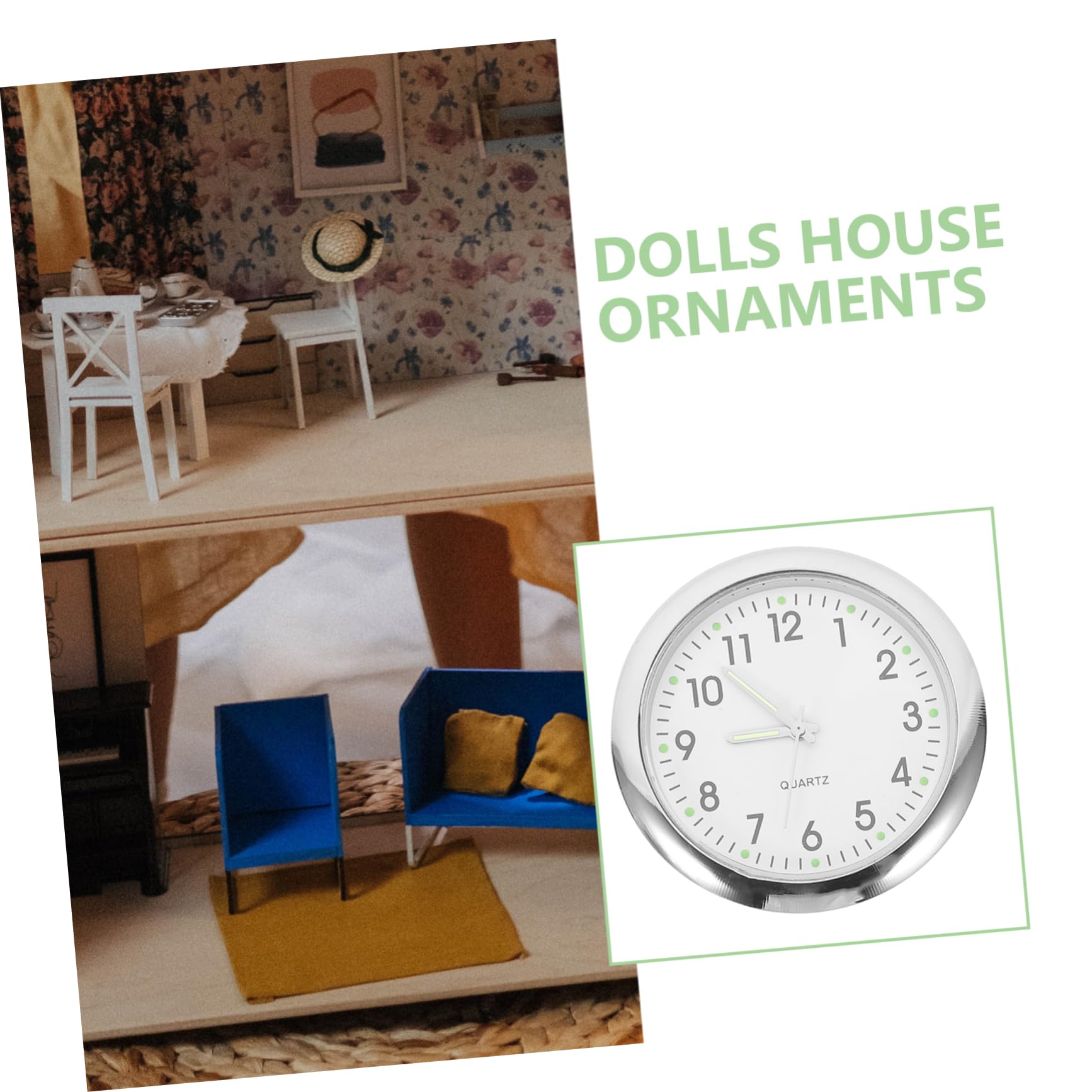 Amazon.co.jp: ミニチュア時計モデル ドールハウス吊り時計モデル